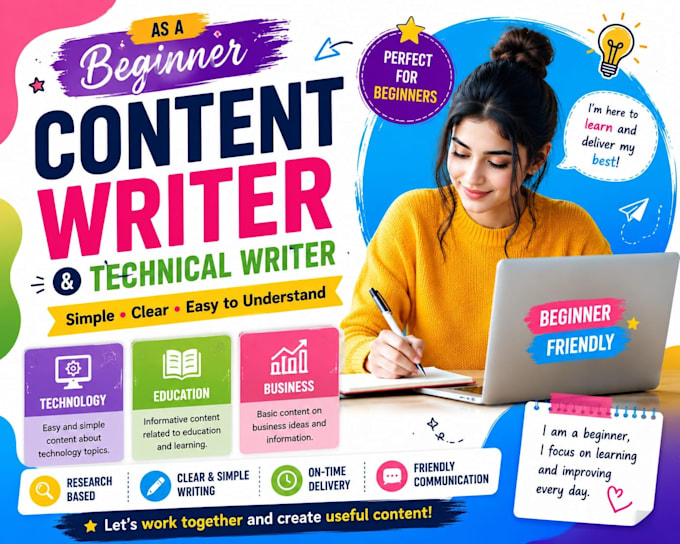 do content writing , technical writing in technology , education , communication