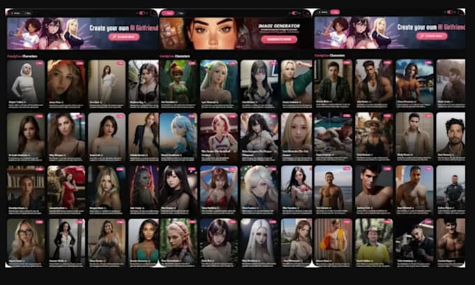 develop an ai nsfw chatbot website, nsfw content generator