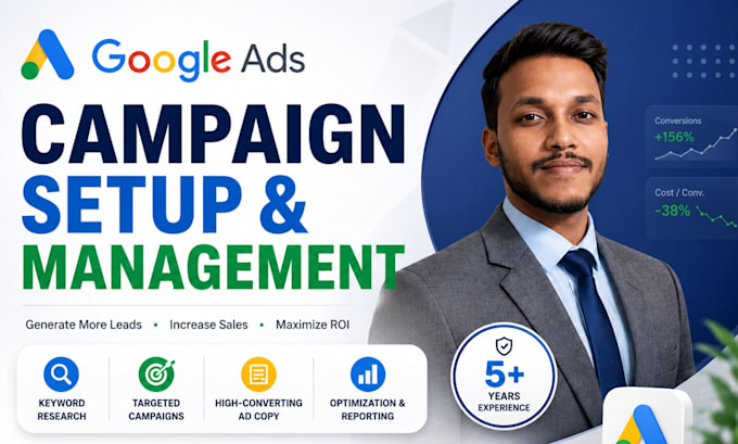 setup and manage google ads PPC campaigns
