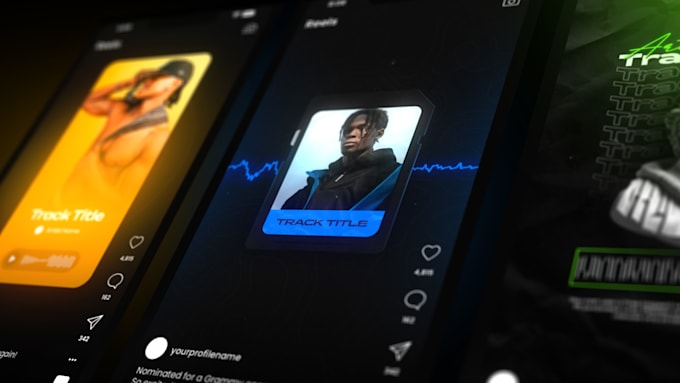 create a vertical music visualizer for reels, tiktok and shorts