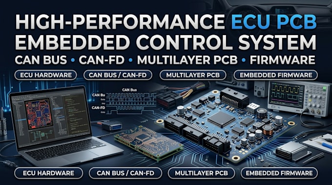 create high performance ecu pcb and embedded control system