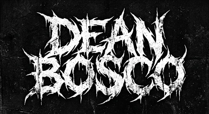design extreme sludge, doom, and metal band logo