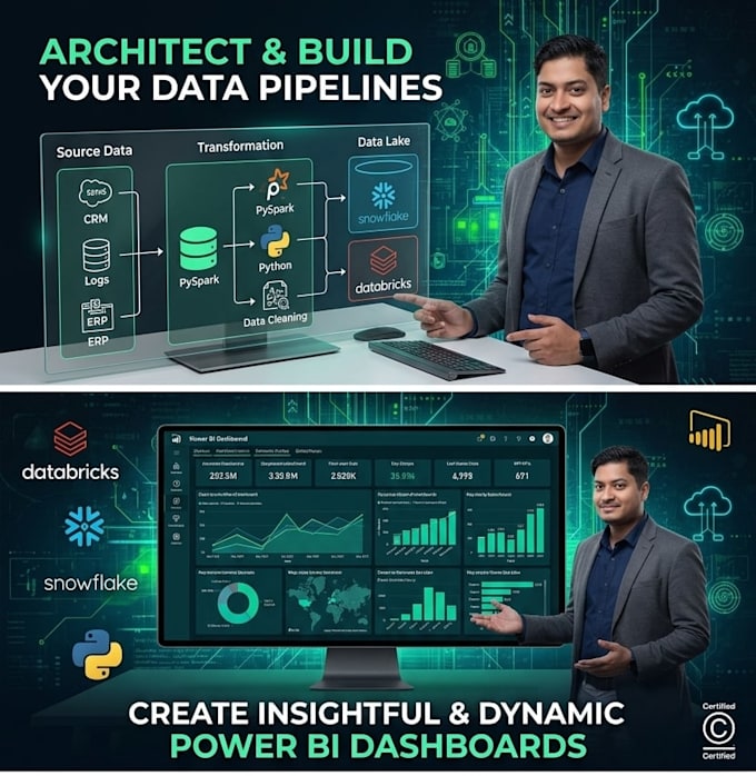 build etl pipelines and data analytics solutions