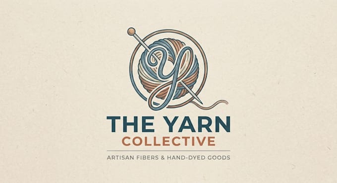 design a creative and professional yarn logo for your brand