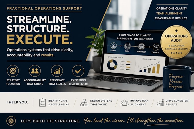 build systems, processes, and accountability structures for you