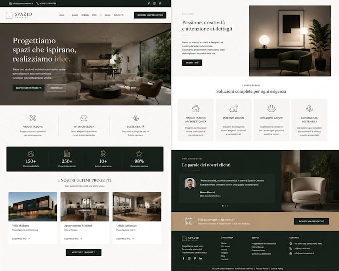 create a professional wordpress website