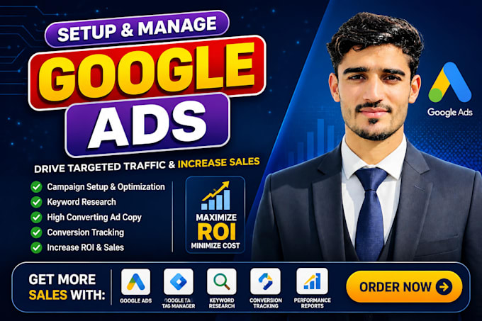 setup and manage google ads adwords PPC campaigns with conversion tracking