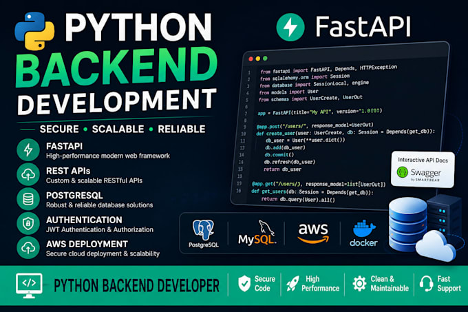 develop rest apis using python and fastapi