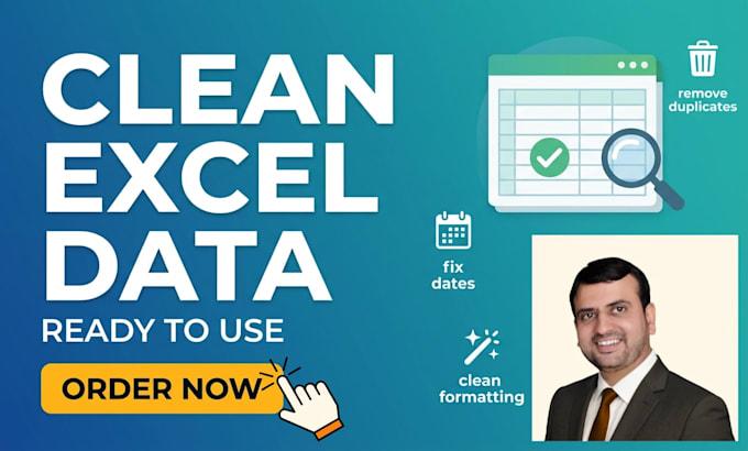 clean, format, and remove duplicates from your excel data