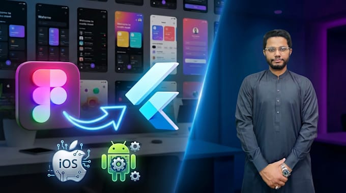 be your flutter app frontend developer using mobile app UI UX design