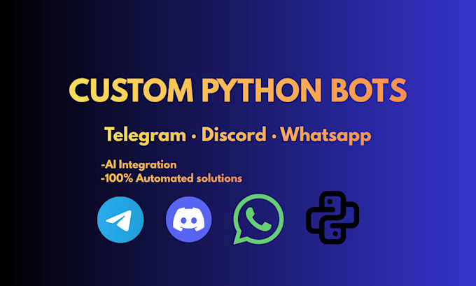 build a custom telegram, whatsapp or discord bot