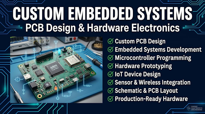 design custom embedded systems pcb and hardware electronics