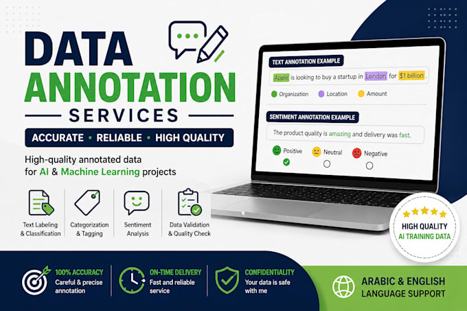 provide accurate data annotation, labeling, and ai training services
