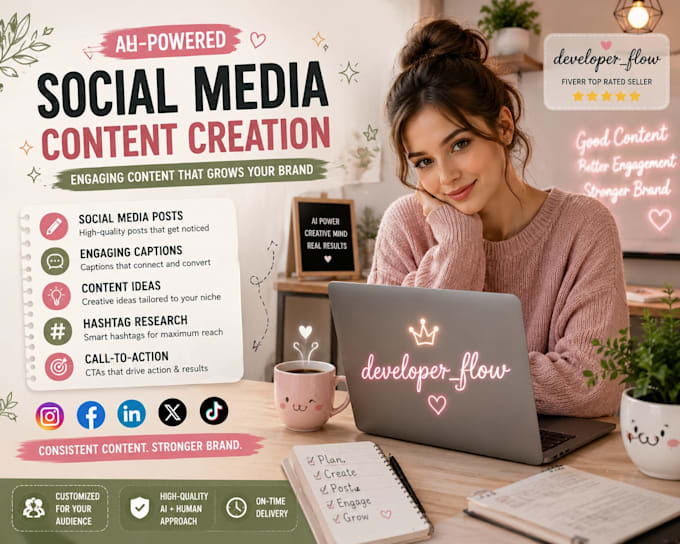 create ai powered social media content and captions