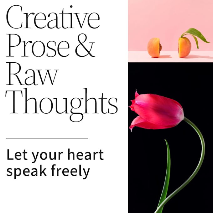 write raw, unfiltered thought pieces and reflective prose