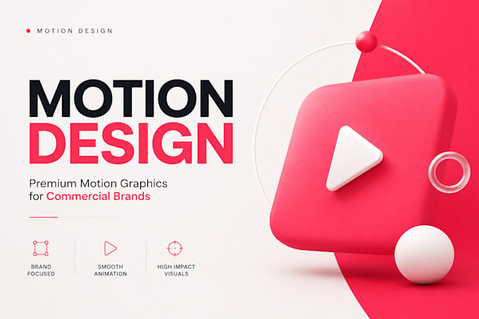 create commercial motion graphics promotional video