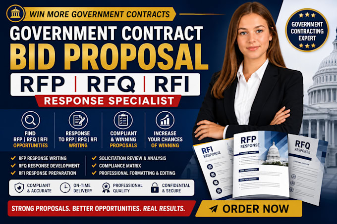 bid proposal government contract  rfq rfp proposal writing rfp response