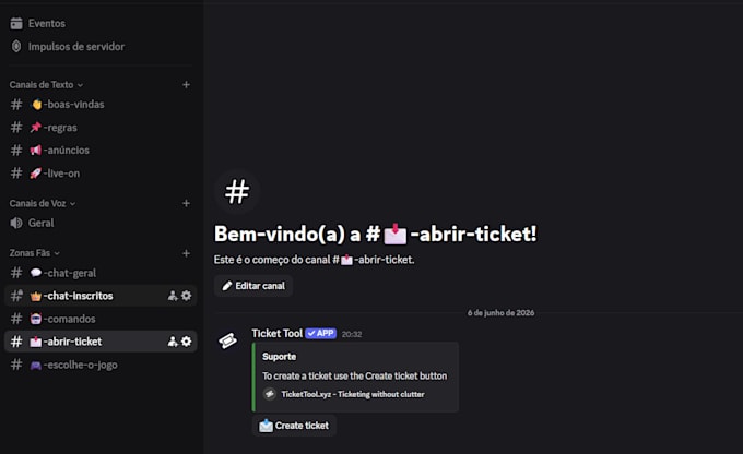 create an automated  discord server for any community