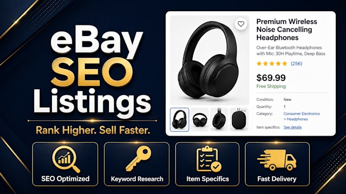 do SEO optimized ebay listings, product descriptions and ebay store management