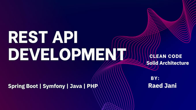 build a rest API with spring boot or symfony with documentation
