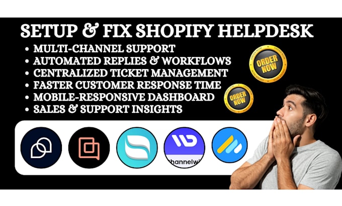 setup shopify helpdesk gorgias tidio commslayer crisp reamaze richpanel intercom