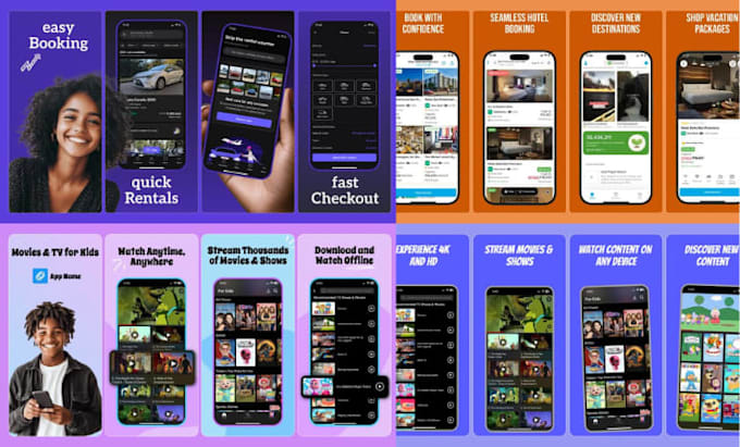 design app screenshots for google play app store apple play store and play store