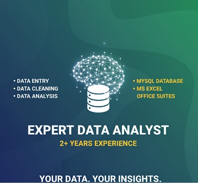 manage mysql database,excel analysis,data entry,processing
