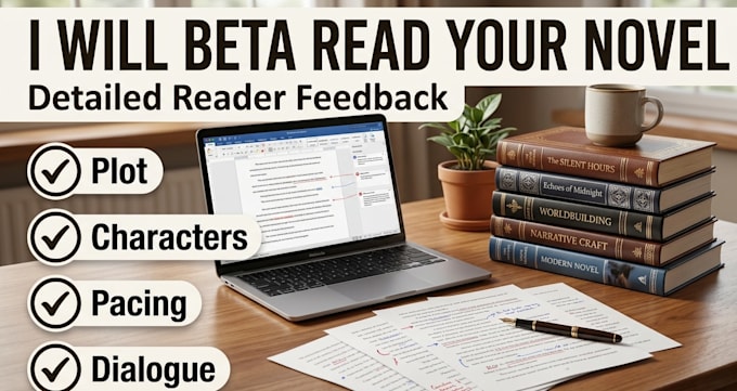 beta read your novel and provide honest feedback