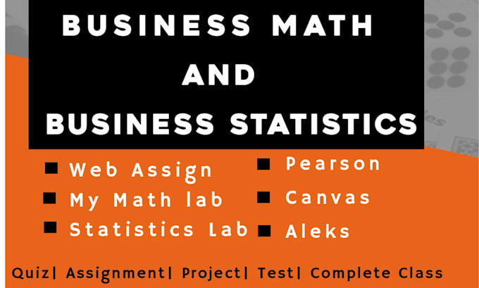 do math, statistics, business math, business statistics class