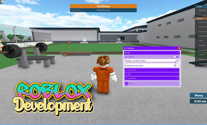 develop custom roblox game, scripting roblox map, UI and full game system