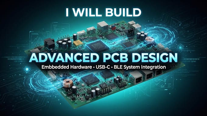 build advanced pcb design, embedded hardware, usb c and ble system integration