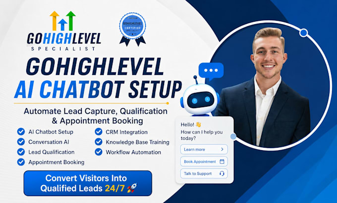 setup gohighlevel ai chatbot conversation ai ghl lead qualification booking bot