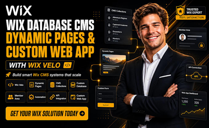 fix build wix database cms dynamic pages and custom web app with wix velo