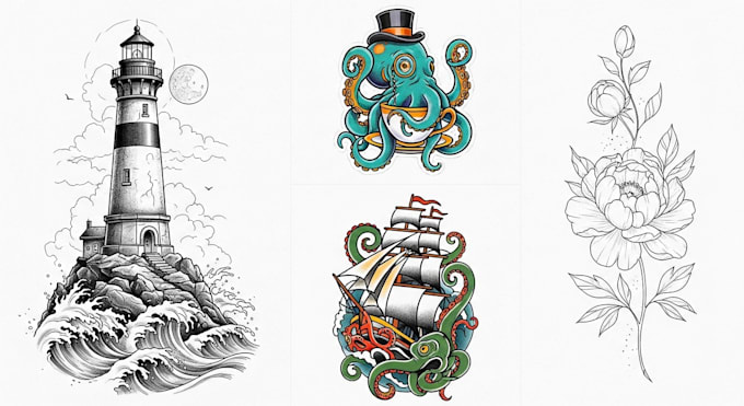 unique tattoo sketch for you