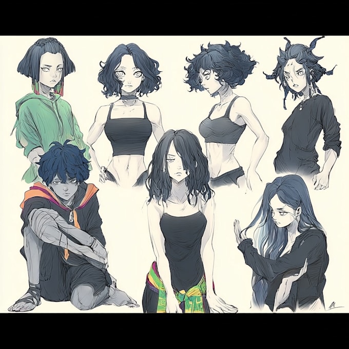 draw original anime art based on your ideas