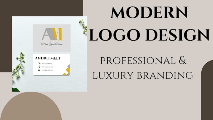 design a modern and luxury logo