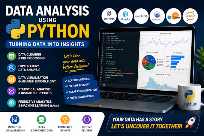 analyze your data using python and build a statistical model