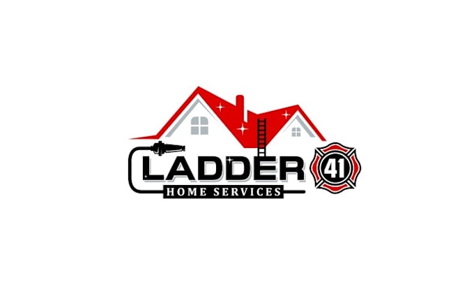 design home services business owned firemen logo