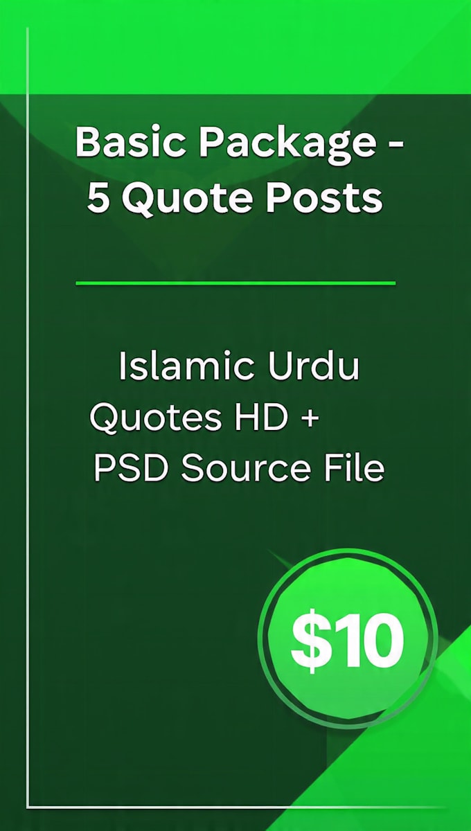 design 5 viral islamic urdu quote posts with source file HD