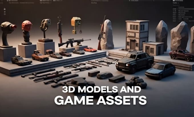 create optimized 3d game assets for unity and unreal