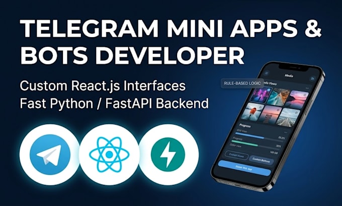 develop custom telegram web app and telegram bot