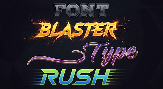 design custom typography game logo