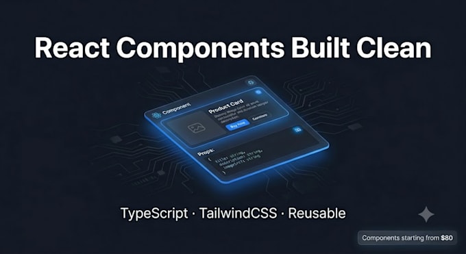 build a react component or UI section for your web app