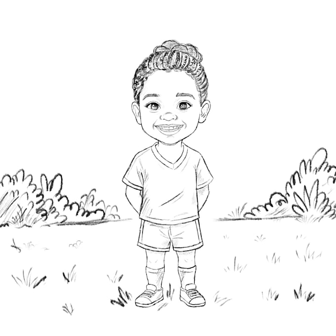 create incredible children colouring illustrations drawing