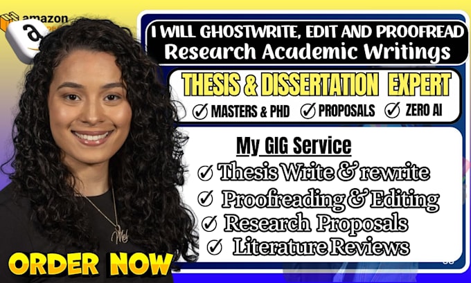 professionally ghostwrite,edit, proofread your master thesis or phd dissertation