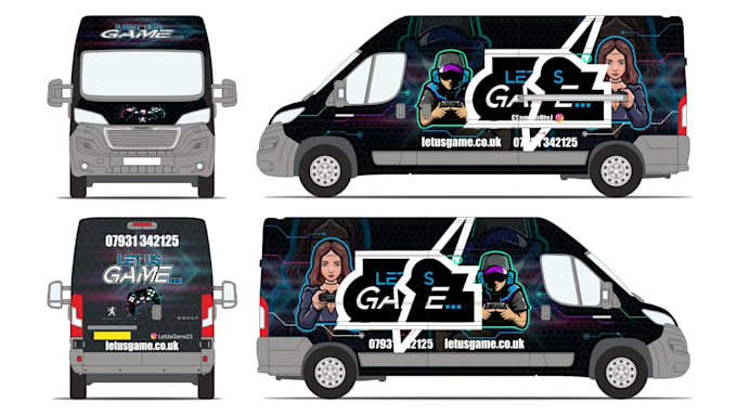 create premium vehicle wrap, van wrap and car graphics design
