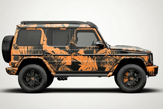 creative custom car wrap, van wrap, truck wrap, trailer wrap