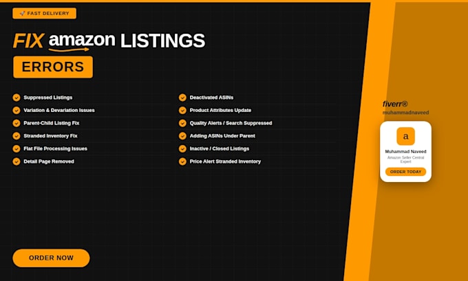 fix amazon listing suppression and parent child variation