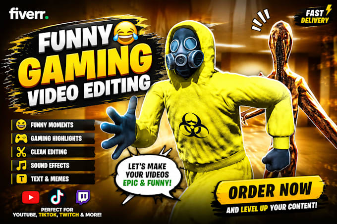 edit funny gaming videos with memes and sound effects