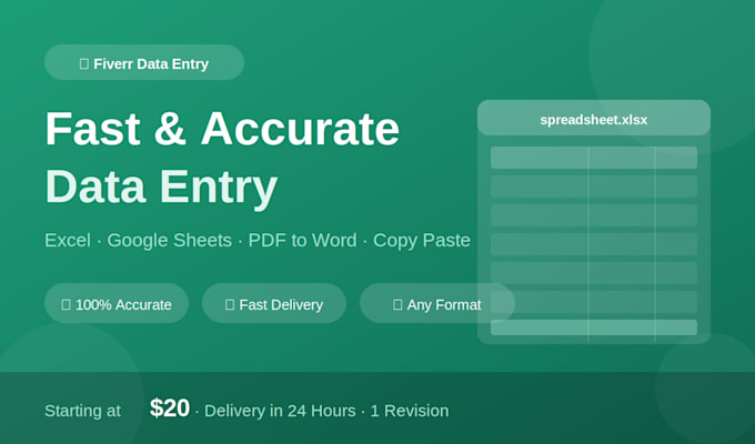 do fast and accurate data entry